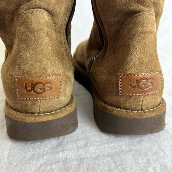 Ugg Abree Short 11 Boot With Side Zip Size 7 Made in Italy - Picture 8 of 12